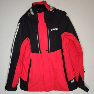 KARBON Snowboard Ski Coat Red Black Mens Size Medium Winter